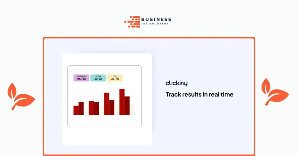 Clickiny Track results in real time