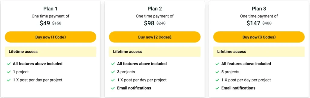 Custom Craft Bot Pricing Plan