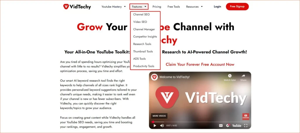Key Features of VidTechy