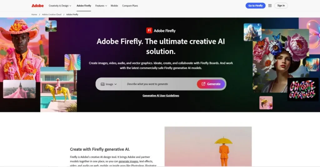 Adobe Firefly AI Image Generation