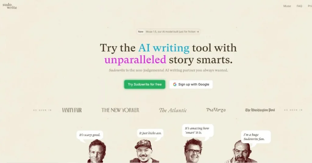 Sudowrite AI Content Writing Tools